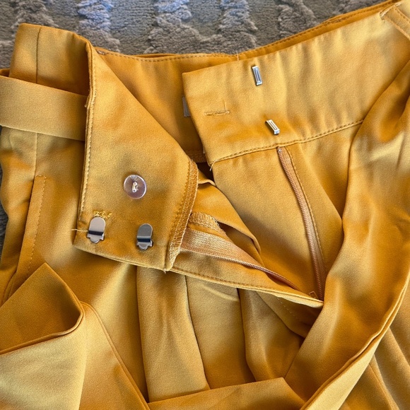 Flying Tomato Wide Leg Trouser - Mustard Yellow - Small - Picture 3 of 4